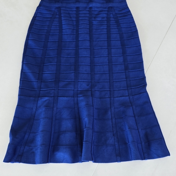 Herve Leger Royal Blue Knit Dress - Small - Picture 4 of 9